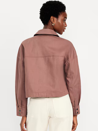 Canvas Crop Utility Jacket | Old Navy | Old Navy (US)