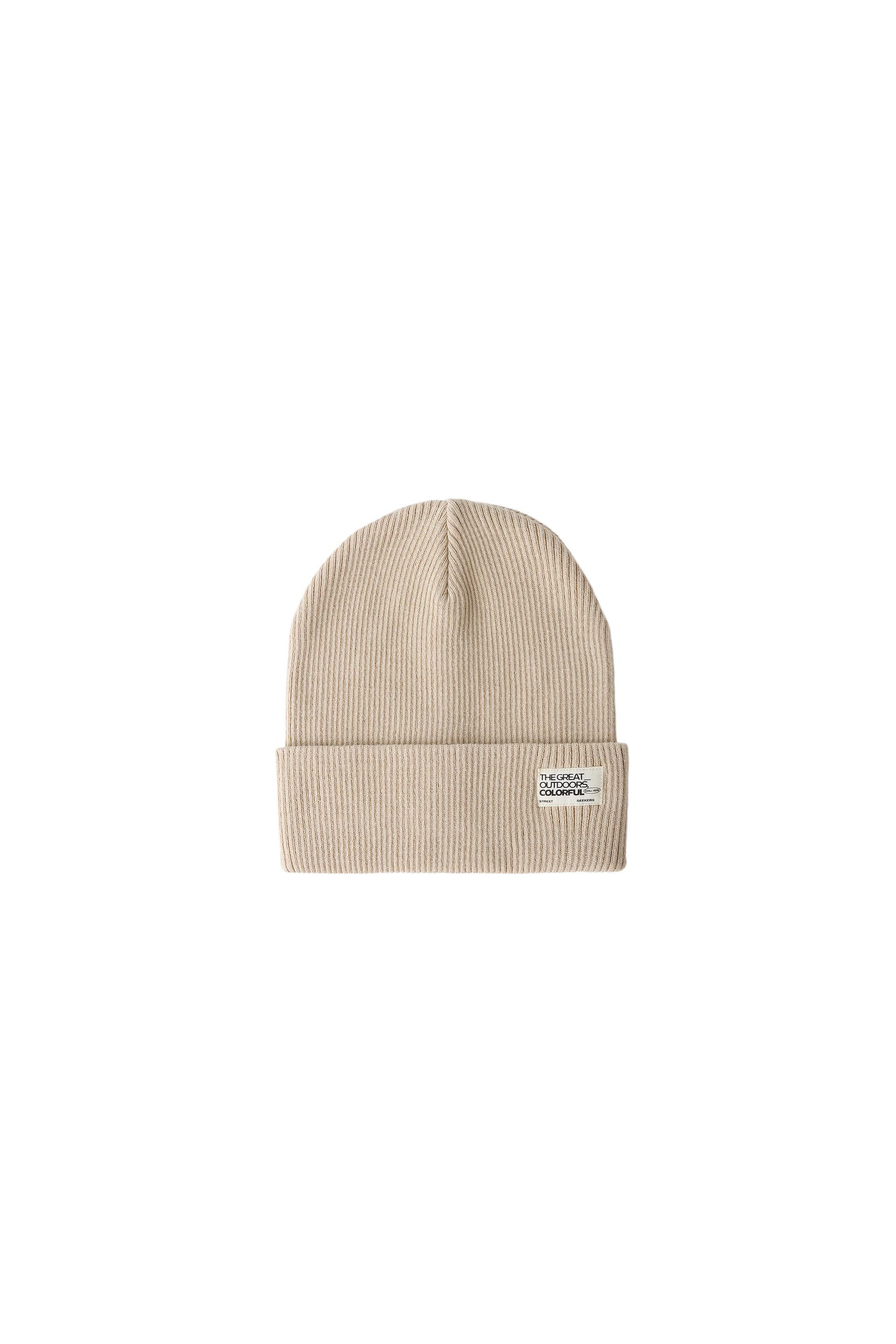 Zara - Ribbed Knit Hat With Label - Kids - Green - Kids | Zara US