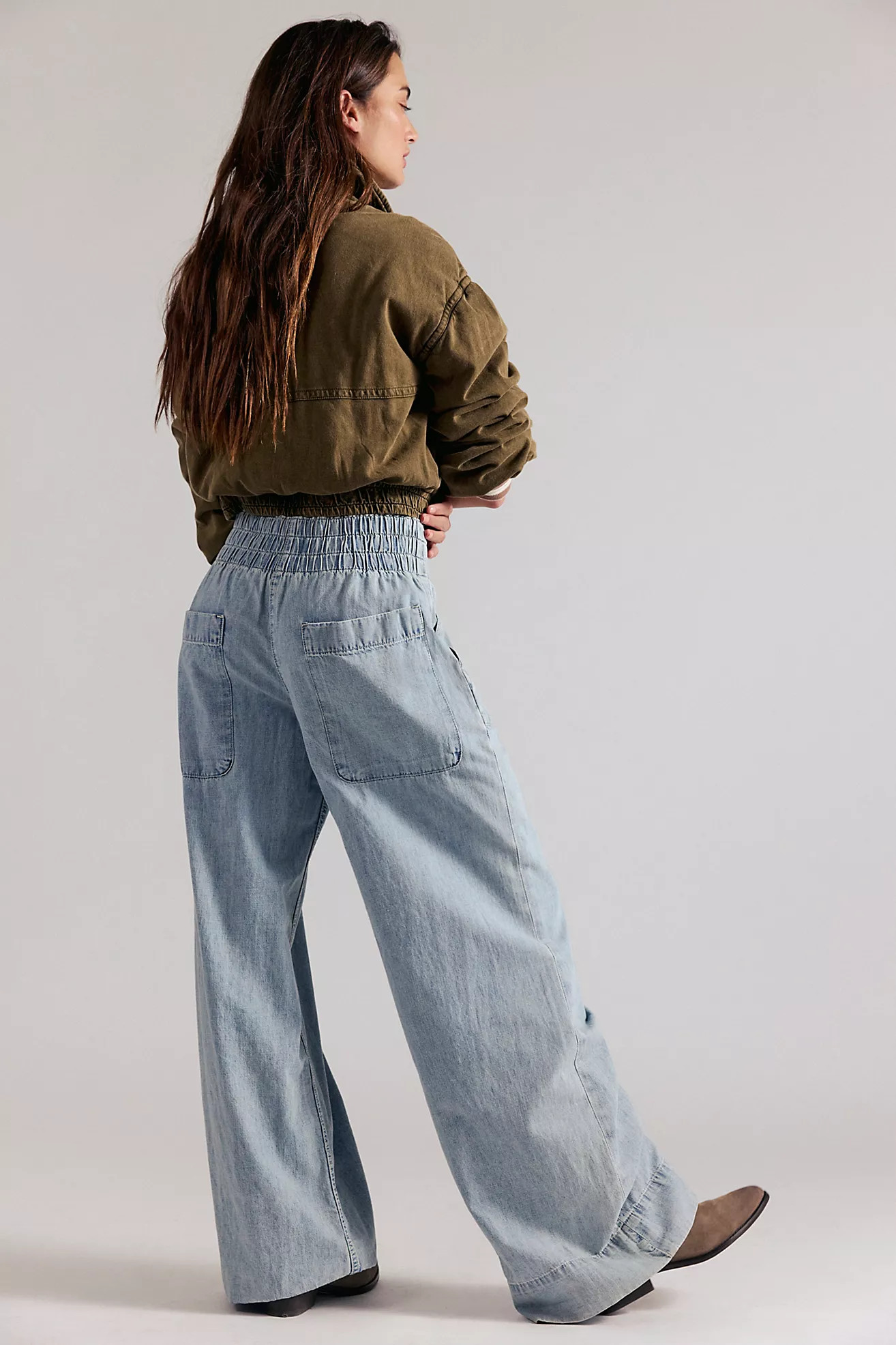 We The Free Breezy Denim Pull-On Jeans | Free People (Global - UK&FR Excluded)