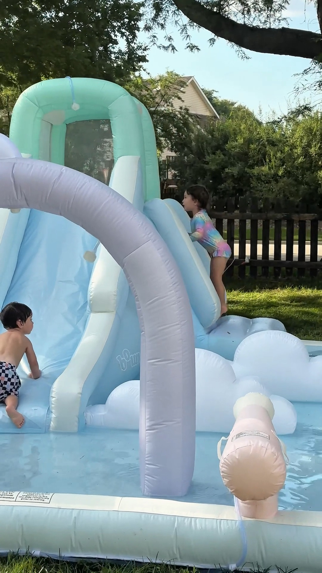 The most perfect addition for your backyard this summer! A slide bouncy house guys hours of fun for the kids and for you!  Summer parties are officially on!

#LTKSeasonal #LTKSwim #LTKKids