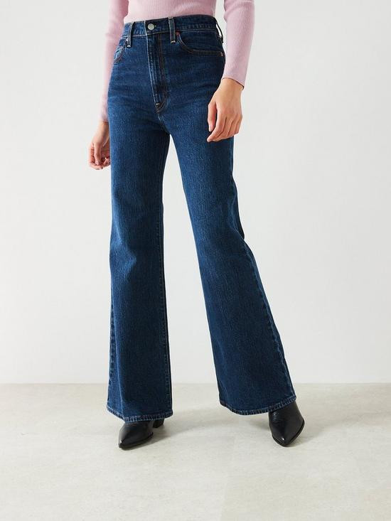 Ribcage Bell Bottom Jean - Sonoma Train Blue | Very (UK)