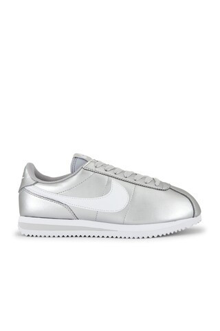 Nike Cortez Metallic Sneaker in Metallic Silver | FWRD 