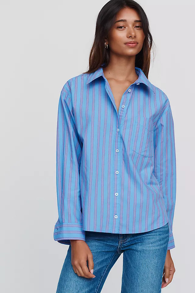 Shrunken Bennet 100% Cotton Buttondown Shirt | Anthropologie (US)