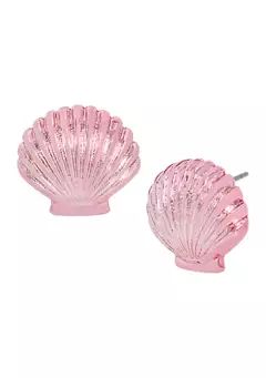 Pink Seashell Stud Earrings | Belk