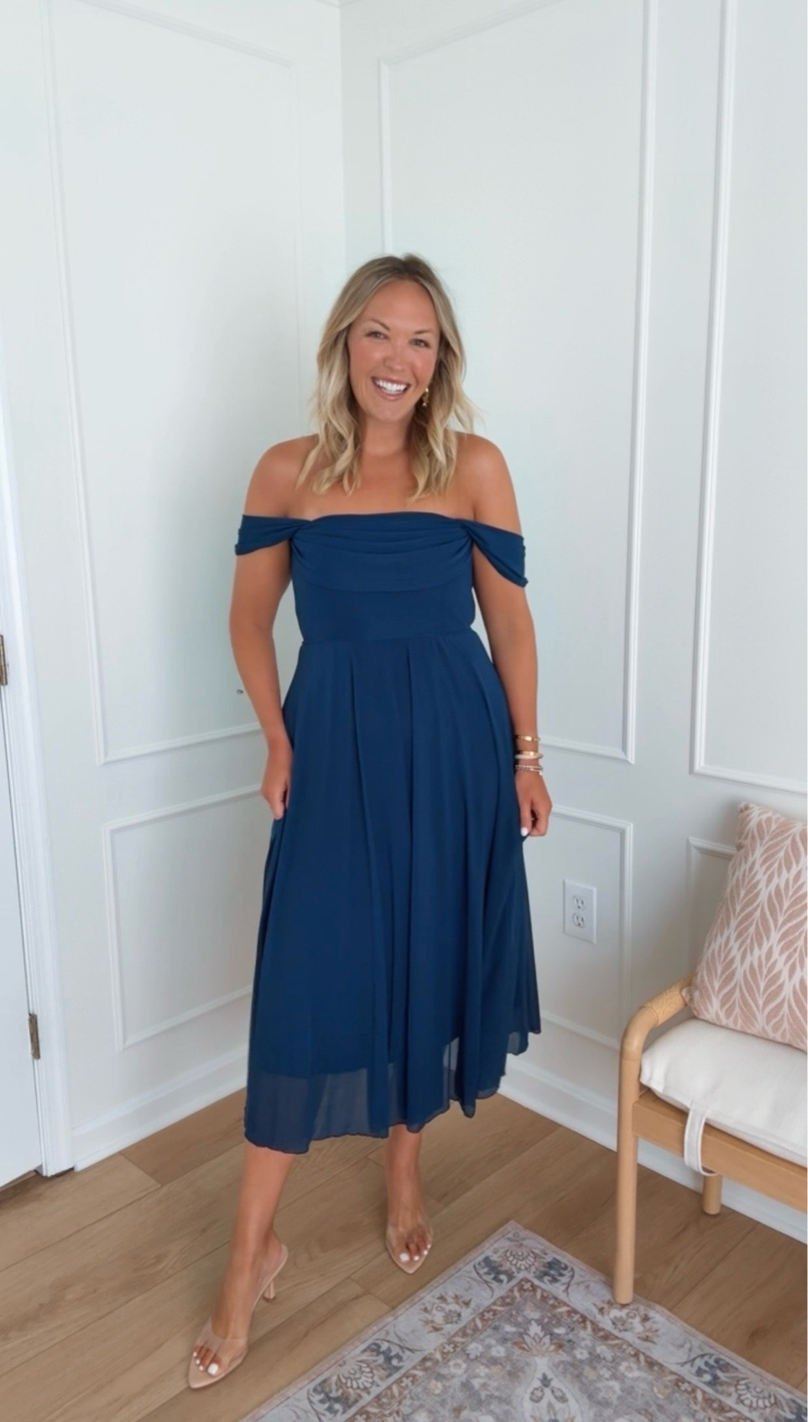 Love the color of this dress and it’s perfect for year round! Wedding guest dress - formal dress - in a med

#LTKWedding #LTKMidsize #LTKSeasonal