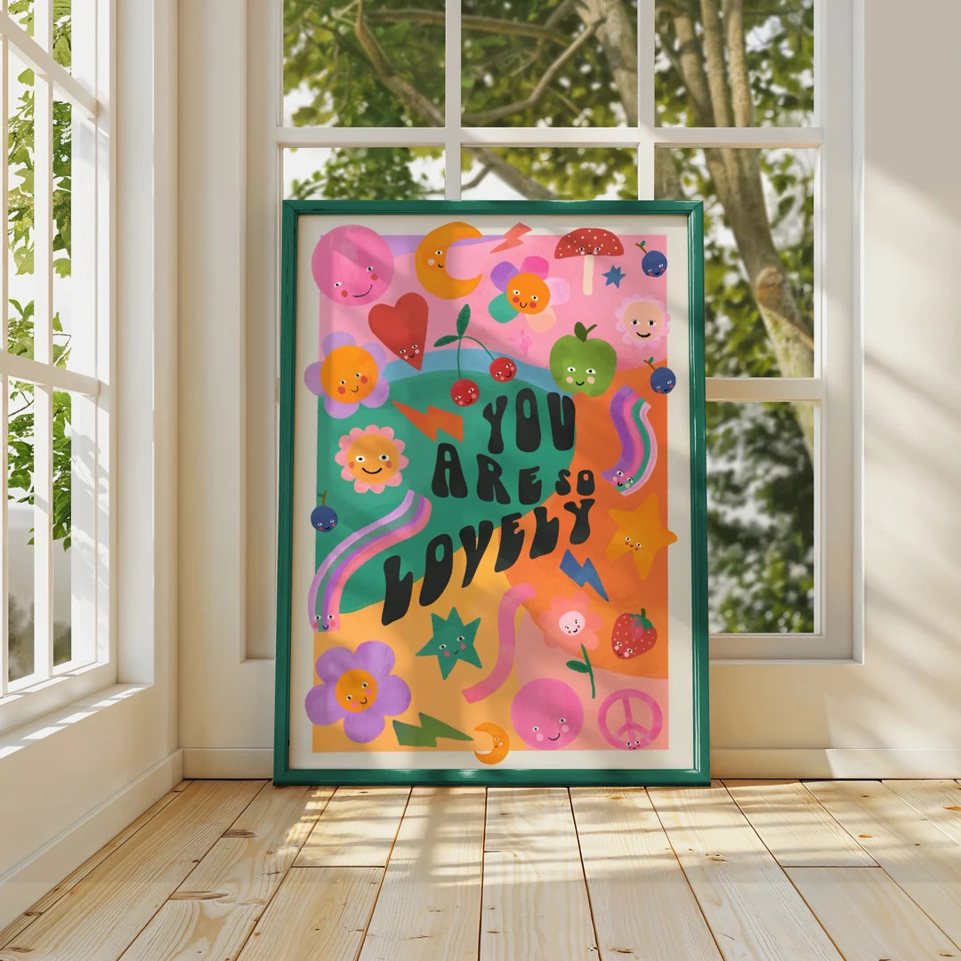 You Are so Lovely / Children’s Wall Art / Kids Prints / Children’s Prints / Nursery / Happy P... | Etsy (US)
