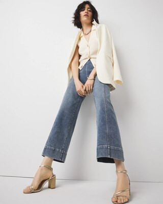 Extra High-Rise Wide Leg Cropped Jean | White House Black Market