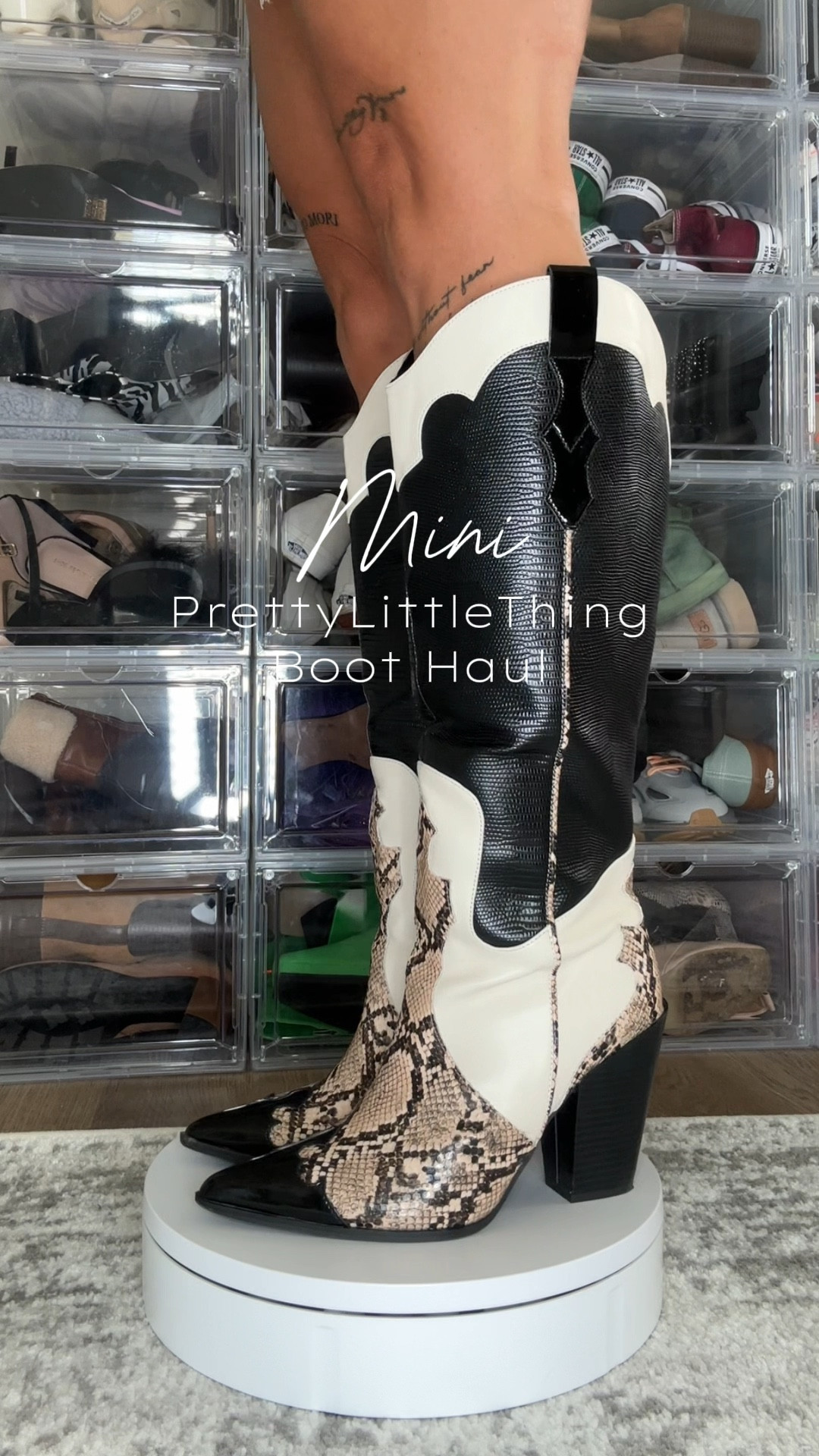 Obsessed with my latest #PrettyLittleThing finds!

Pair 1:  Fits TTS & is super comfortable to walk in. The calf area is a bit wider just in case you need a little extra space in that area!

Pair 2: Fits TTS but a tad narrow. Wouldn’t recommend for those with wider feet.

Pair 3: Fits TTS & are also VERY comfortable. There is a zipper on the side of each boot but you have to lift up the outer fabric to see it. Don’t do what I did & just start shoving your foot in 😂😵‍💫. The calf area is plenty baggy but a bit warm. I’ll be waiting to wear these until it gets a little cooler out!

#boothaul #womensshoes #womensboots #westernstyle #newshoes #shoehaul 

#LTKSeasonal #LTKShoeCrush #LTKVideo