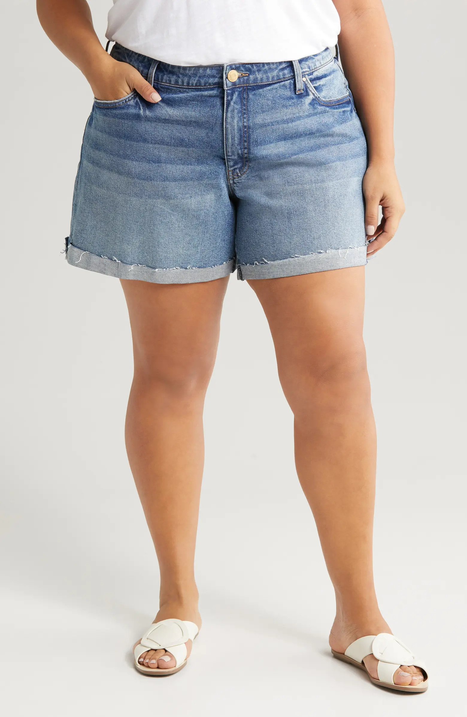 KUT from the Kloth Jane High Waist Denim Cutoff Shorts | Nordstrom | Nordstrom