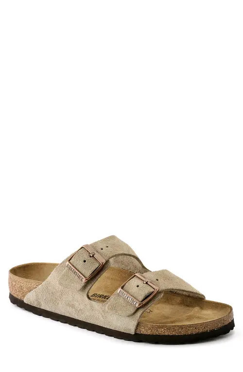 Birkenstock Arizona Soft Slide Sandal in Taupe at Nordstrom, Size 0 | Nordstrom