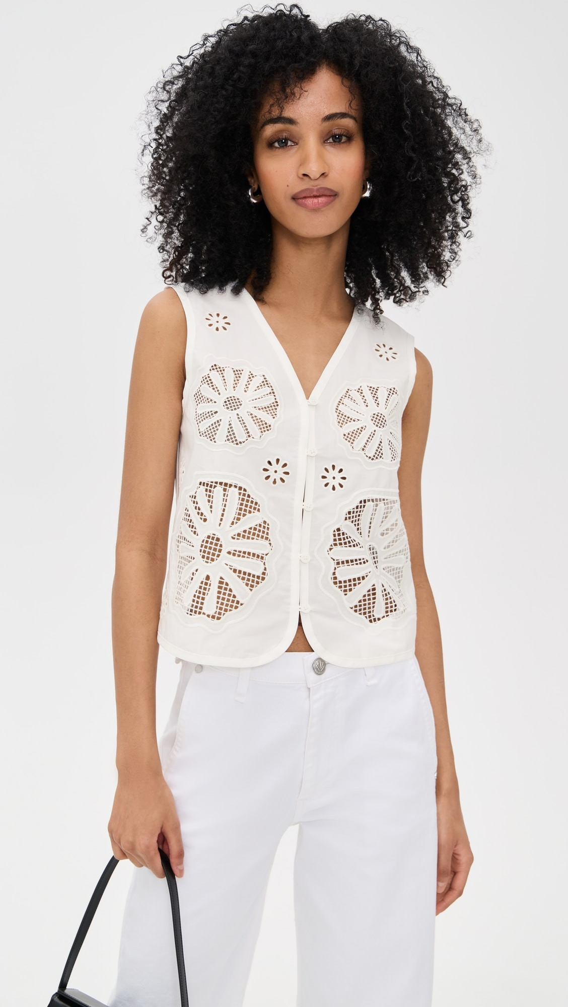 ALIGNE Chloe Broderie Vest | Shopbop | Shopbop