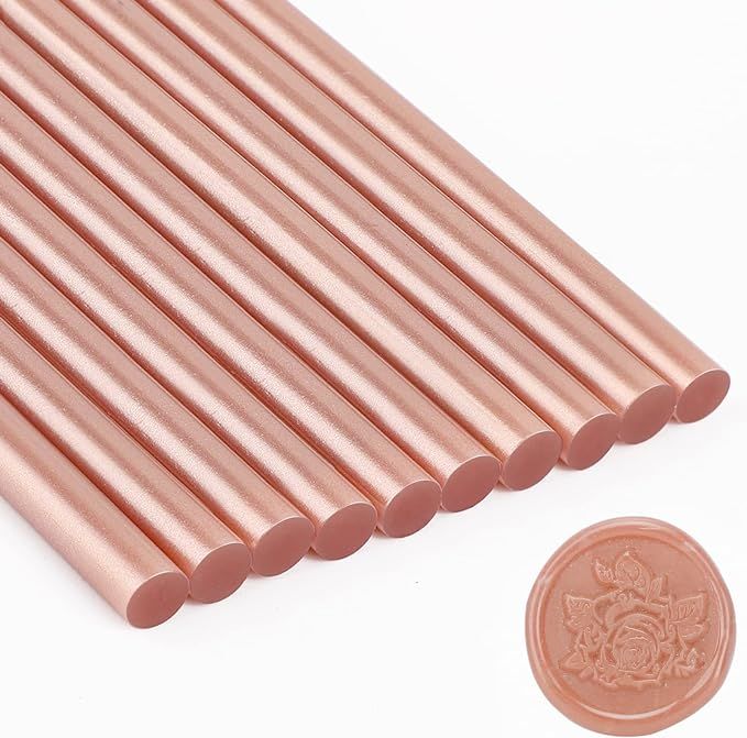 60 Pieces Glue Gun Sealing Wax Sticks, 0.28"x 3.9" Mini Hot Melt Sticks for Wax Seal Stamp, Envel... | Amazon (US)