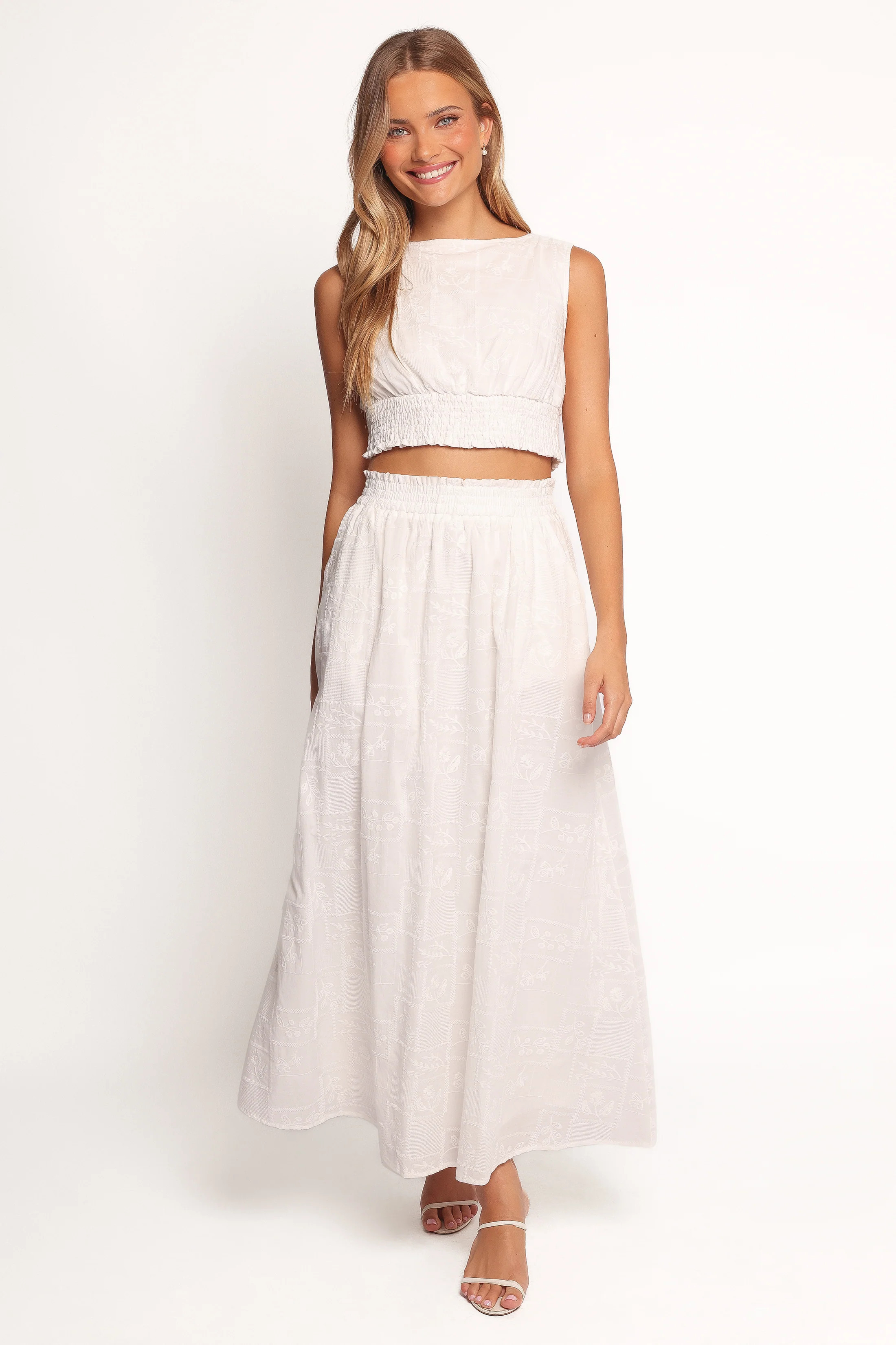 Kimora Maxi Skirt - White | Petal & Pup (AU)