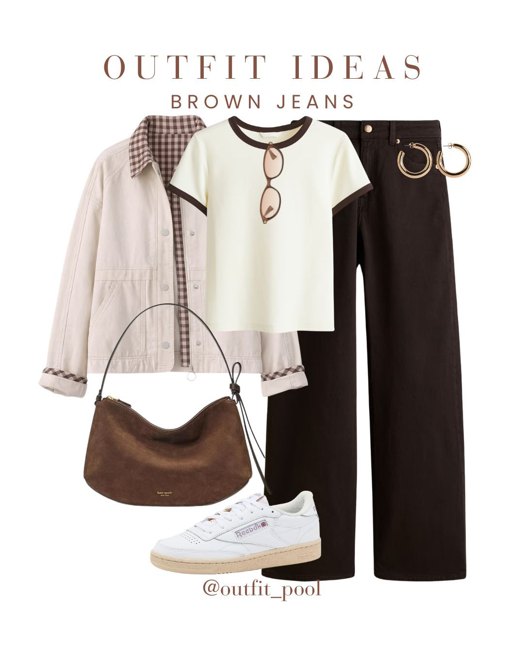 
Brown jeans = the neutral staple you need 🤎✨ Styled these brown jeans in multiple ways to show how versatile and chic they are — the perfect switch-up from classic blue denim 🙌 🤍 Pair with neutrals for an elevated tonal look 🖤 Add black for a sleek, sophisticated vibe 💙 Mix with stripes/denim for a casual everyday outfit (Brown jeans outfit inspo, Neutral outfit ideas, Casual chic styling, Business Casual Style, Casual Chic Outfit, Smart Casual Outfit, Neutral Outfit Ideas, Capsule Wardrobe Staples, Street Style Outfit, Street Style Denim, Outfit Inspiration) 

 #LTKgrwm #LTKootd #LTKWorkwear