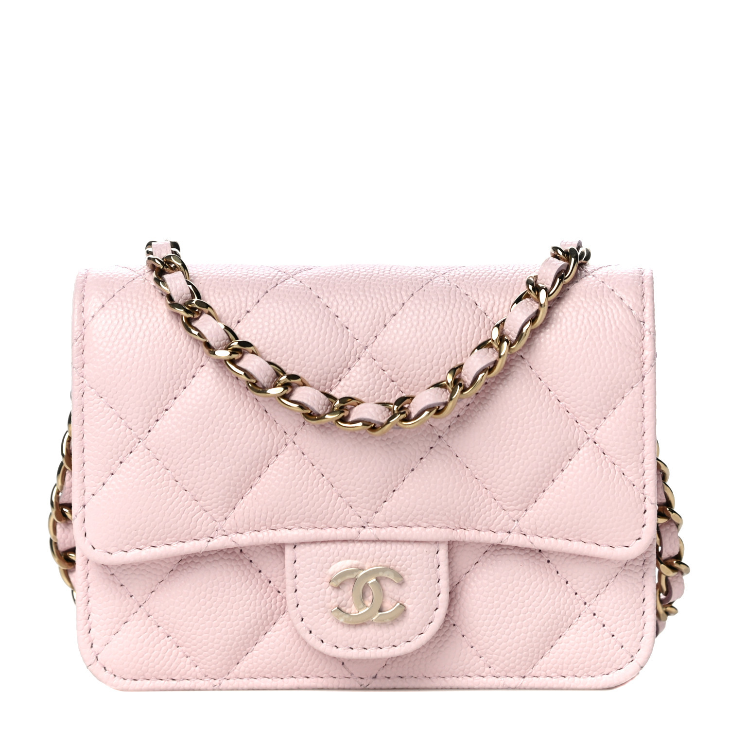 CHANEL Caviar Quilted Mini Chain Bag Pink | FASHIONPHILE | Fashionphile