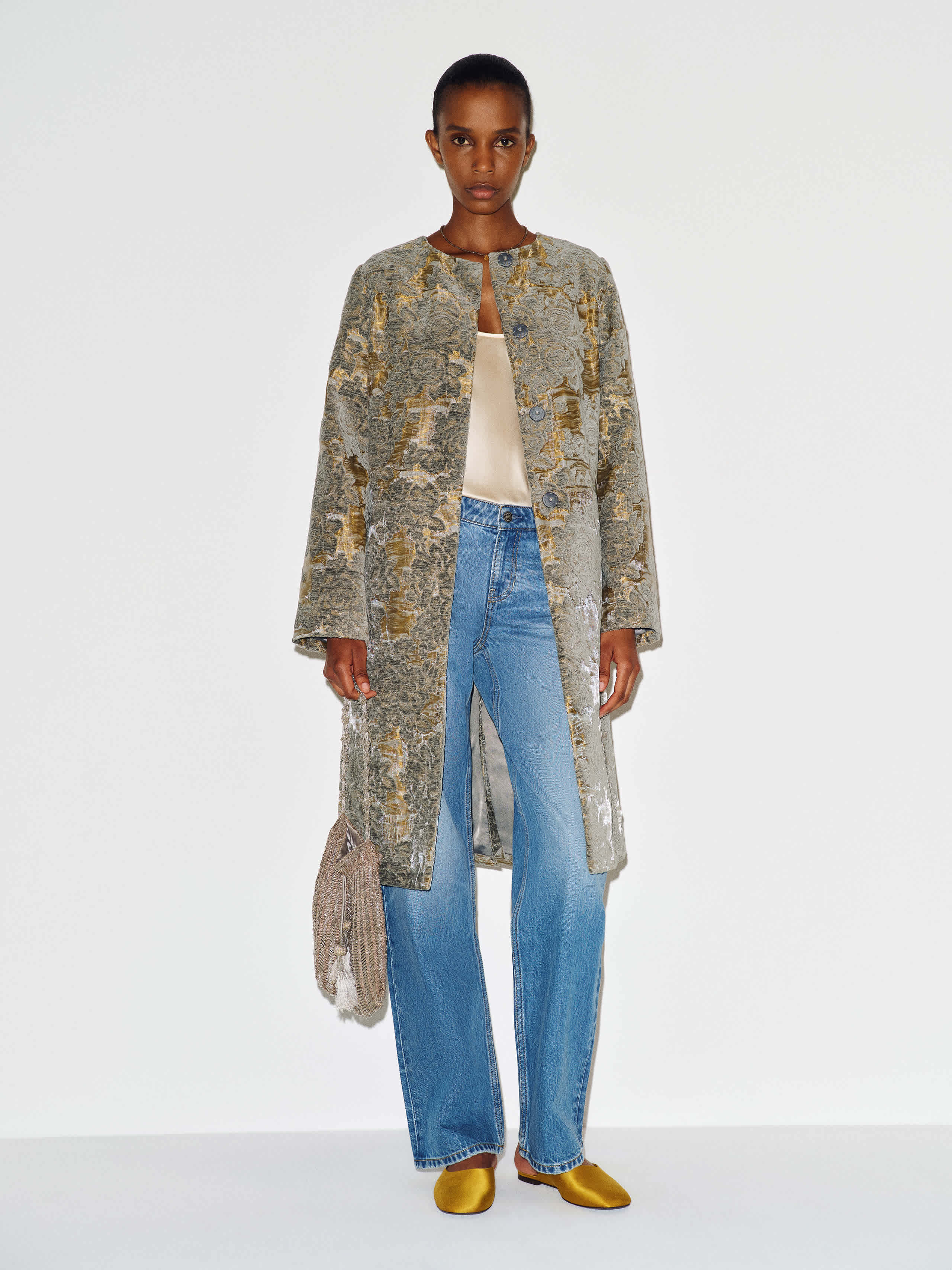 Reformation Stella Coat Blue Medium | Reformation (Global)