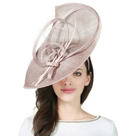 FROFILE Womens Fascinators Sinamay Kentucky Derby Hats Wide Brim Handmade Wedding Hat | Walmart (US)