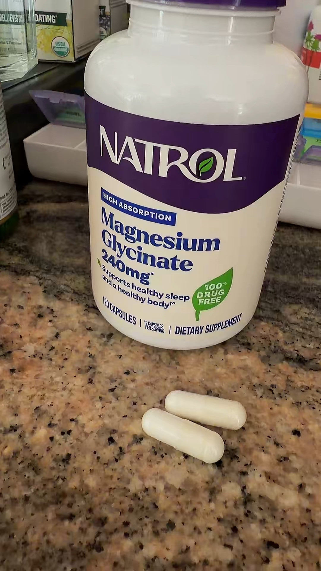 Magnesium glycinate for brain, nerve, muscle heart health