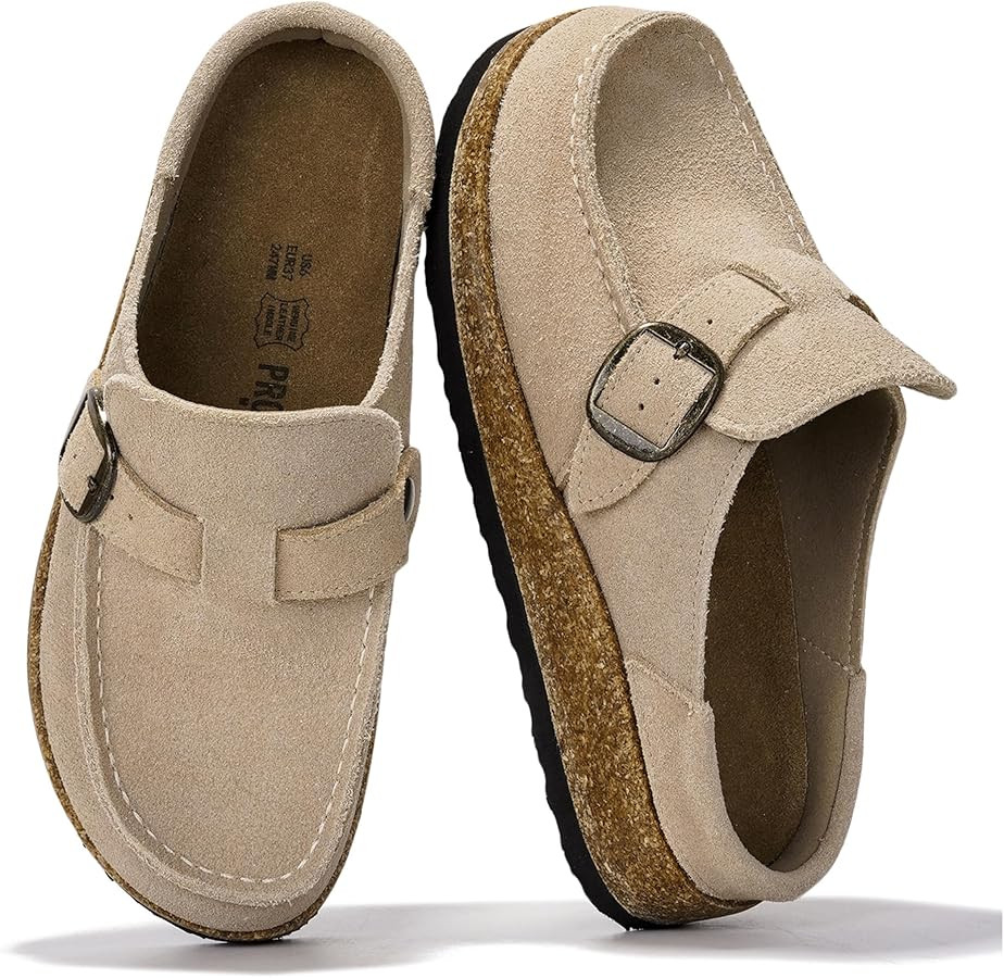 Project Cloud 100% Genuine Leather Moccasin-Style Clogs for Women - Memory Foam and Water Resista... | Amazon (US)