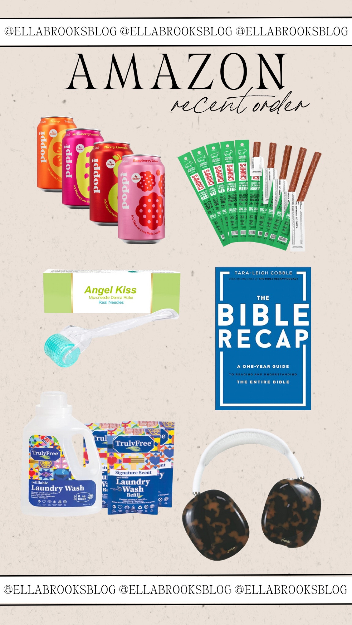 Recent Amazon order!


Amazon finds, AirPod max covers, clean detergent, skincare, facial roller, Bible study, chomps stick, Poppi soda 

#LTKFindsUnder50 #LTKStyleTip #LTKHome