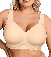 OEAK Womens Wireless Jelly Bras Plus Size Support Push Up Comfortable Bra | Amazon (US)
