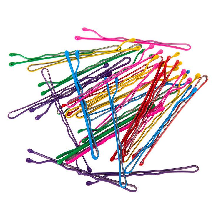 Neon Rainbow Bobby Pins - 30 Pack | Claire's (US)