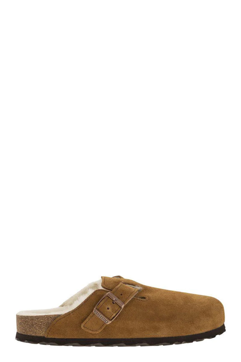 Birkenstock Boston - Sabot With Fur Lining | Baltini