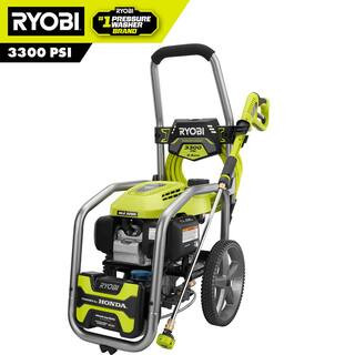 RYOBI 3300 PSI 2.5 GPM Cold Water Gas Pressure Washer with Honda GCV200 Engine RY803325 - The Hom... | The Home Depot