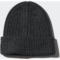 Uniqlo - Heattech Thermo Mütze (gerippt) - Dunkelgrau - One Size | UNIQLO (DE)