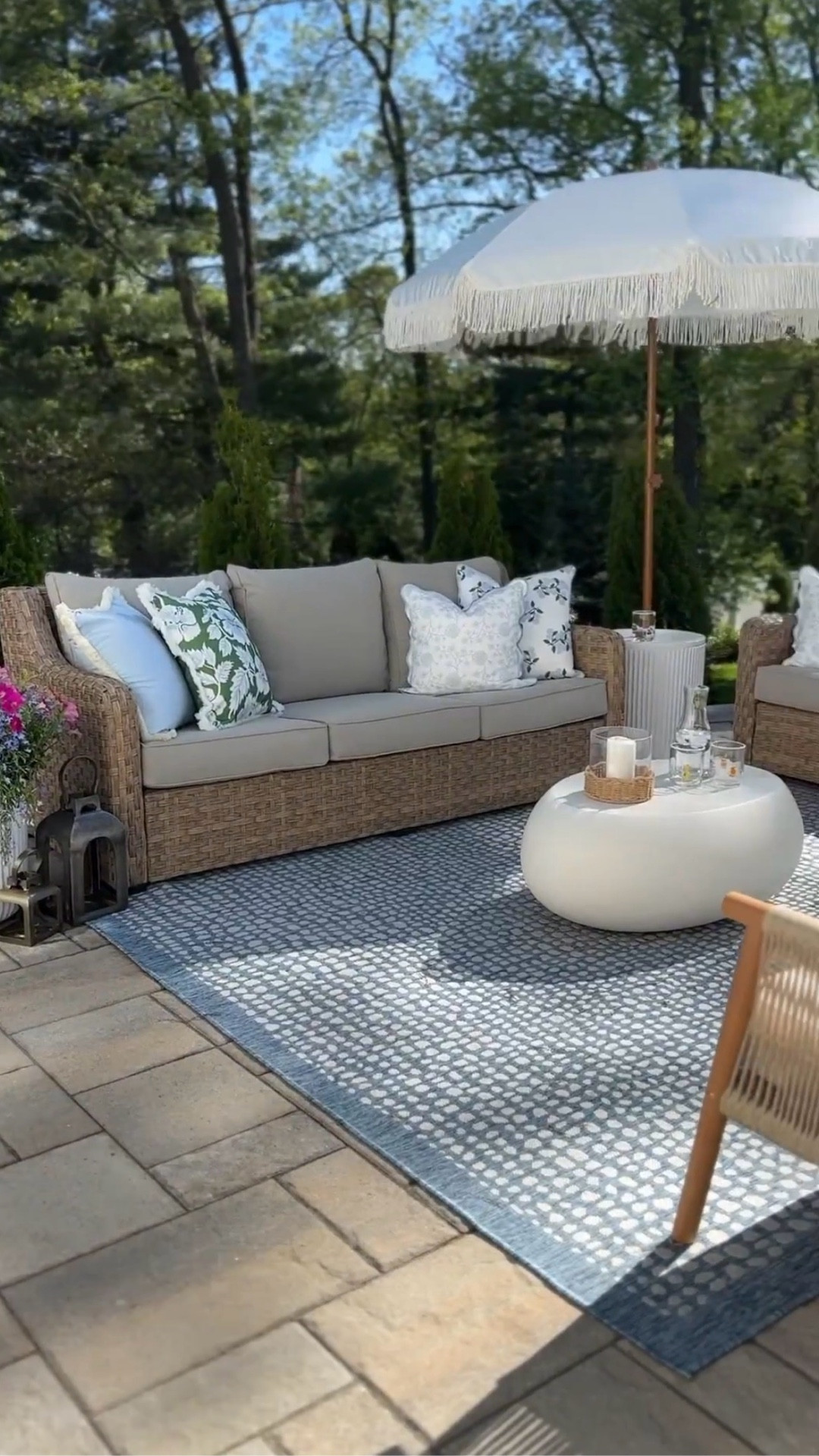 Our new patio - with lots of affordable outdoor furniture and decor from Walmart, Amazon, and Target!

#LTKHome #LTKSeasonal