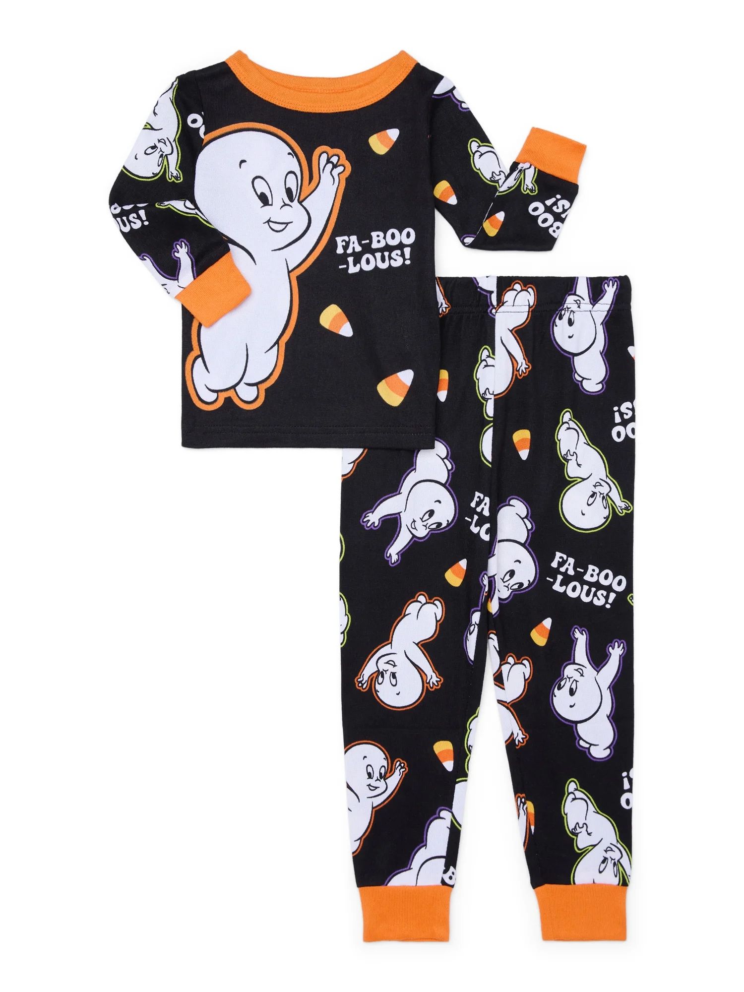 Character Toddler Halloween Glow in the Dark Pajama Set, 2-Piece, Sizes 12M-5T | Walmart (US)