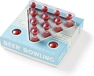 Brass Monkey Beer Bowling Drinking Game Set from Features Perfectly Weighted MDF Pins and Balls a... | Amazon (US)