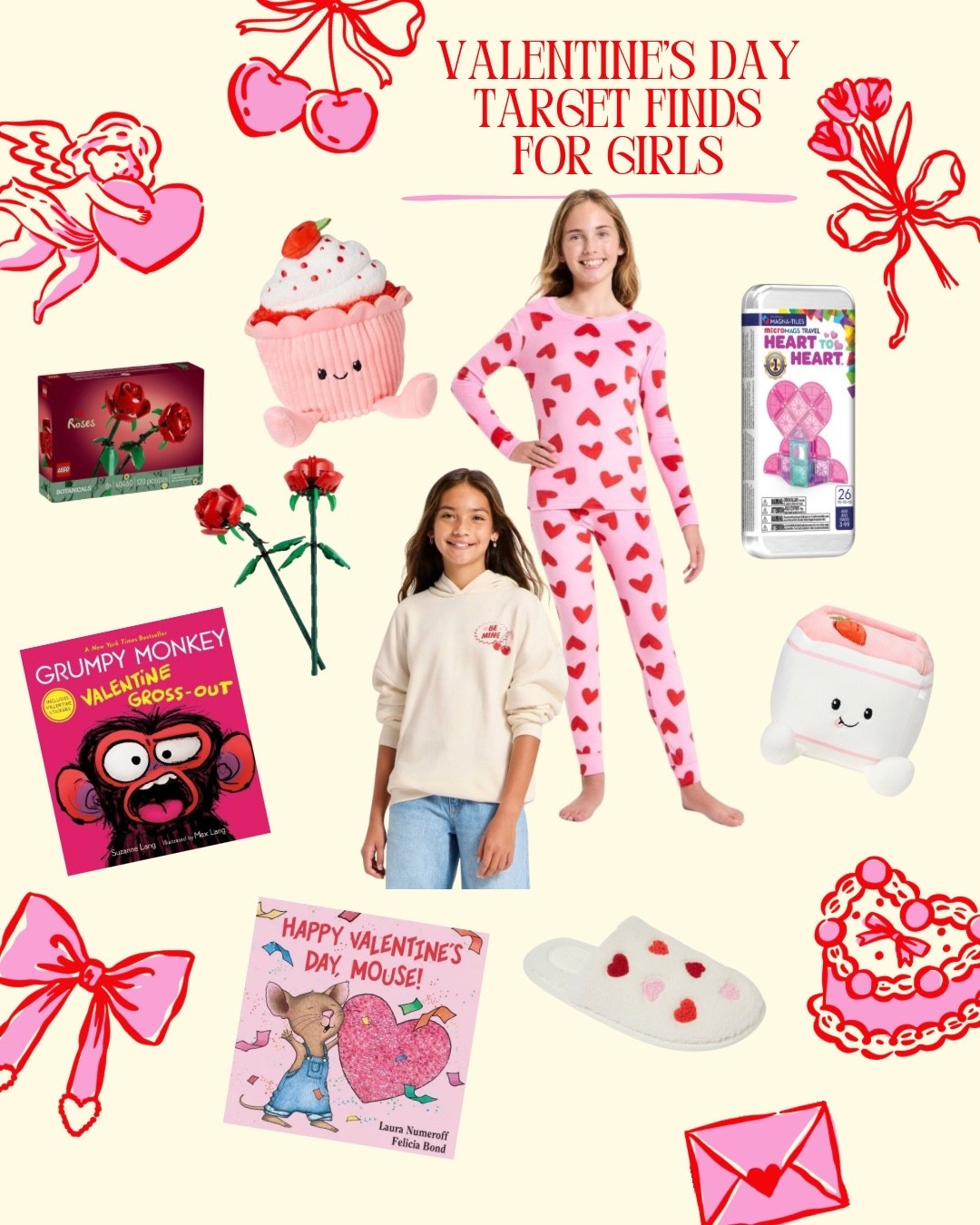 If you’re building Valentine baskets for girls, these are some of the cutest pink and girly finds from Target right now. I always look for things that are fun, useful, and not just candy. Cozy pajamas, creative toys, and always a stuffy they’ll actually use after Valentine’s Day! 

#LTKValentine #LTKKids #LTKmomlife