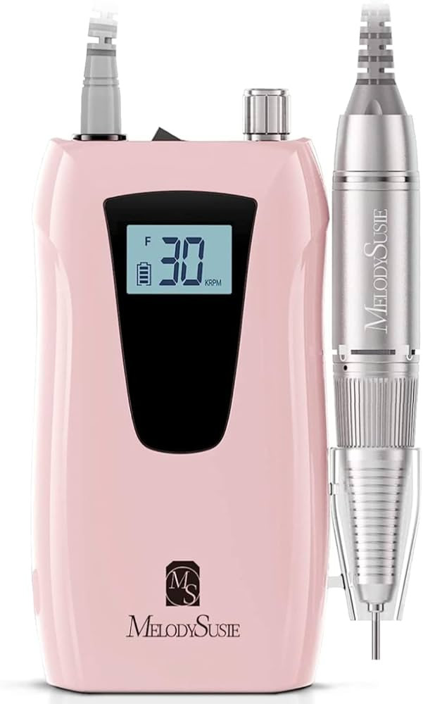 MelodySusie Professional Nail Drill 30000RPM, SC320D Rechargeable Electric Nail Drill Machine, Co... | Amazon (US)