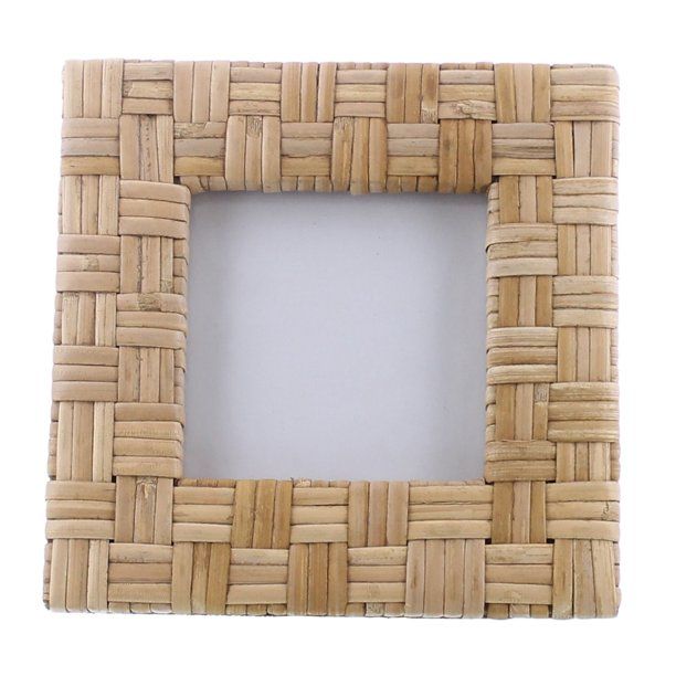 Rattan Photo Frame with Interwoven Design, Brown - Walmart.com | Walmart (US)