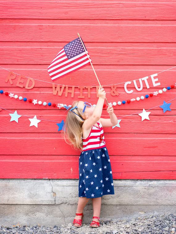 Red White & Cute Banner | Etsy (US)