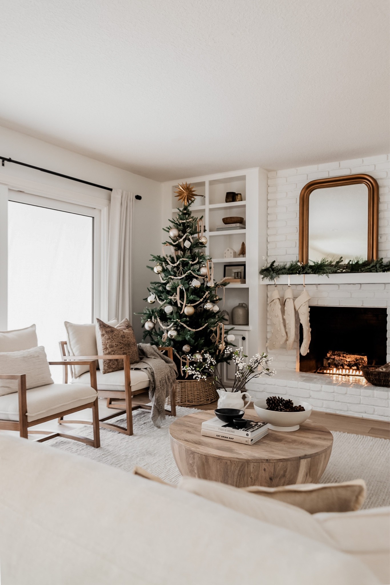 Christmas living room inspiration. Our tree is the 7’ LED! 

#LTKhome #LTKSeasonal