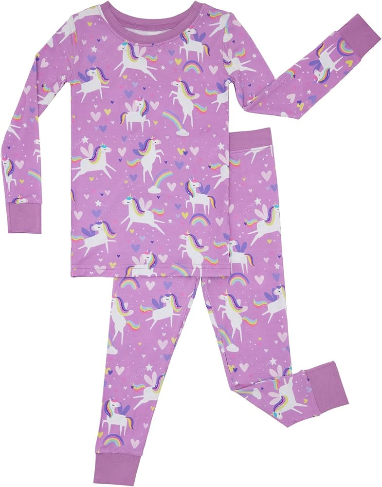 Little Sleepies Two-Piece Pajama Set for Boys & Girls, Soft Viscose from Bamboo Toddler Pajamas f... | Amazon (US)