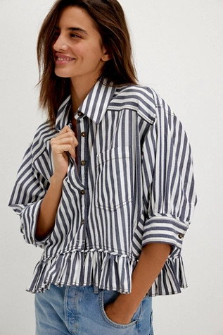We The Free Bailey Stripe Shirt | Free People (Global - UK&FR Excluded)
