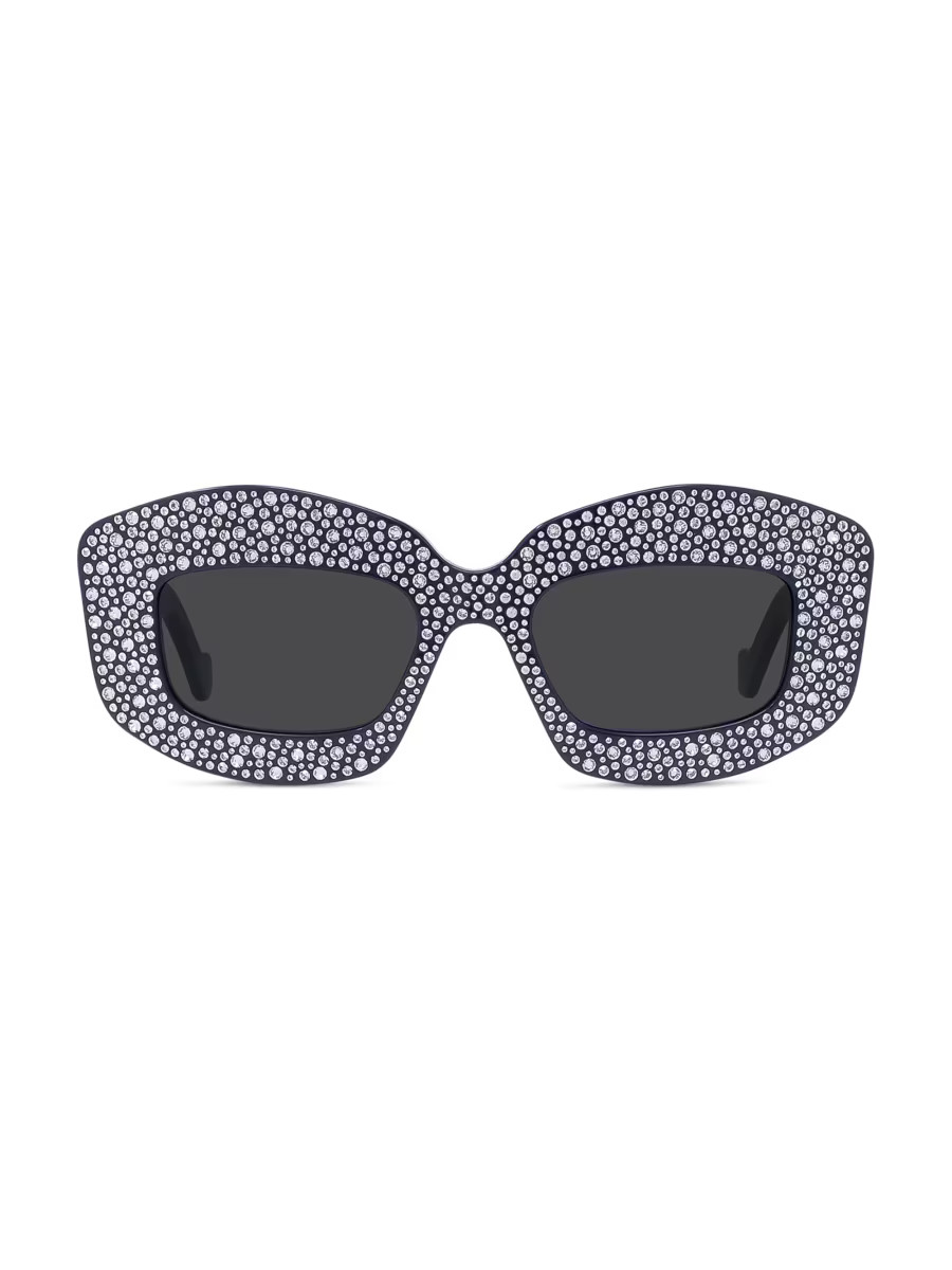 Anagram 49MM Crystal Rectangular Sunglasses | Saks Fifth Avenue