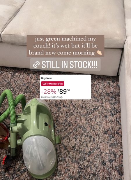 If you have kids or dogs with light upholstery then you need the bissell green machine! This thing saves my life and is on sale on Amazon for Black Friday right now  

#LTKhome #LTKCyberWeek #LTKGiftGuide