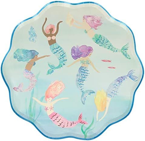 Amazon.com: Meri Meri Mermaids Swimming Plates : Toys & Games | Amazon (US)