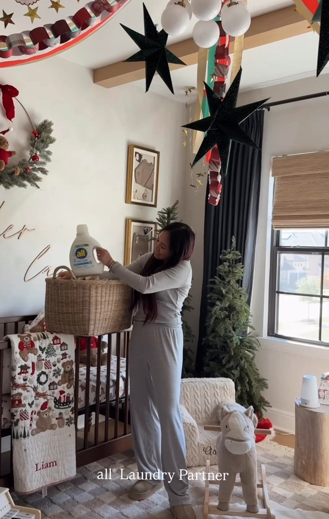 #ad Our go to laundry detergent for our baby! We love the @all_laundry All Free Clear laundry detergent. It's great for babies with sensitive skin, is hypoallergenic, and free of perfumes and dyes. #Sensitiveskin #Skincaretips #Laundry #Skincare #TargetPartner #Target @target @shop.ltk @#liketkit 
