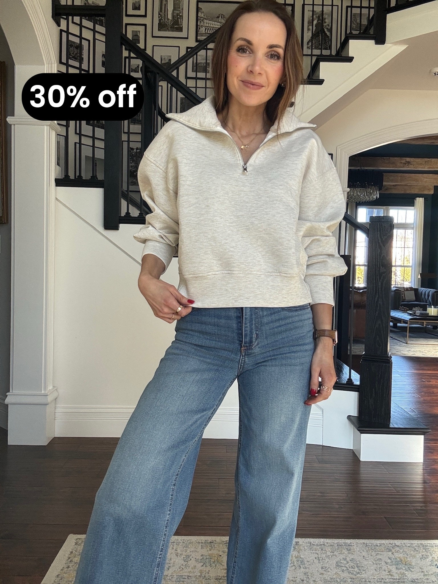 Love this half zip for a quick pulled together look! @oldnavy 

#LTKFindsUnder50 #LTKootd