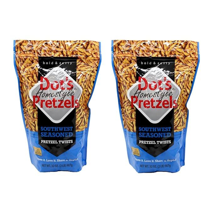 Dot's Homestyle Pretzels 32 oz. Bags Family Size Seasoned Pretzel Snack Sticks (Southwest, 32 oz.... | Amazon (US)