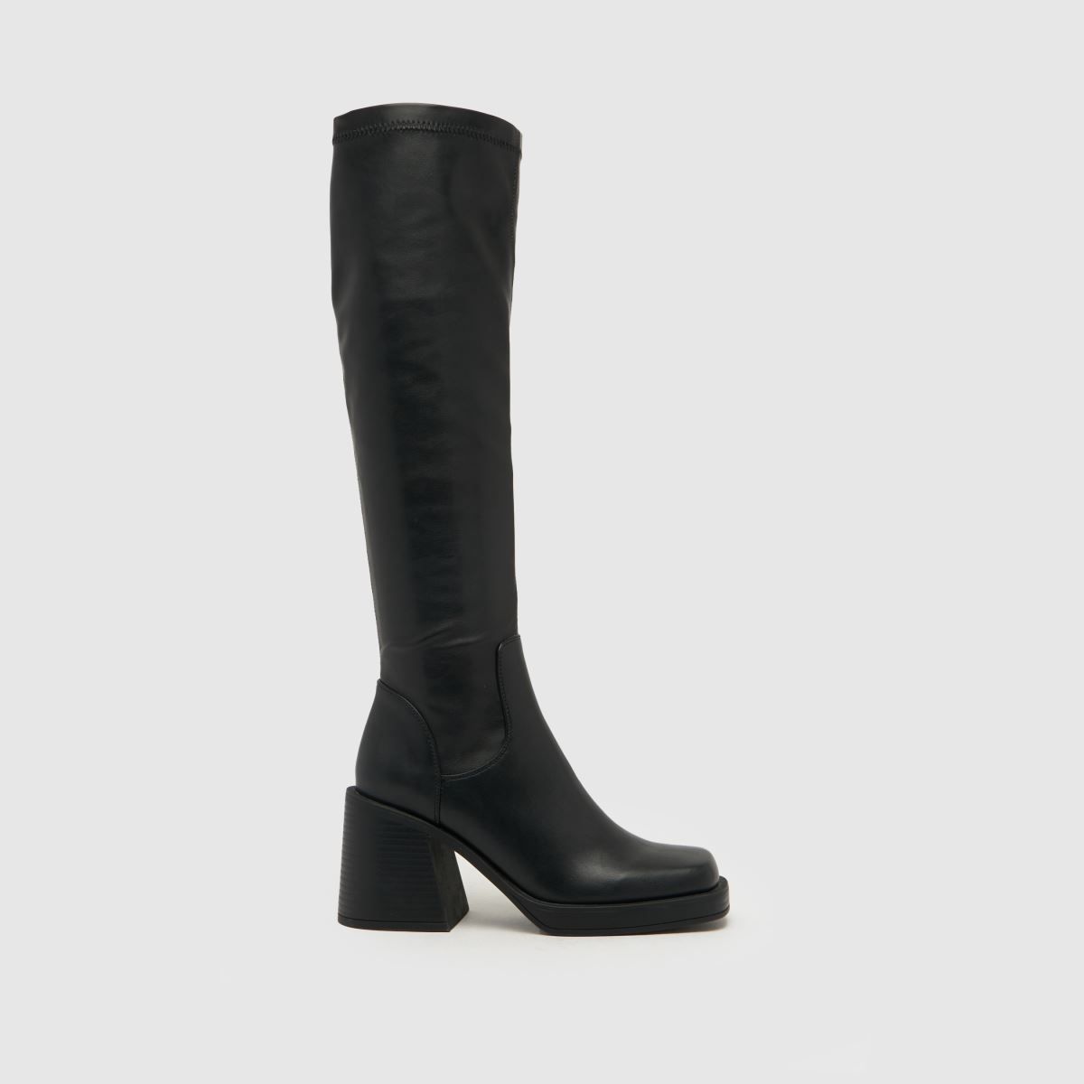 Womens Black schuh Danielle Platform Knee Boots | schuh | Schuh