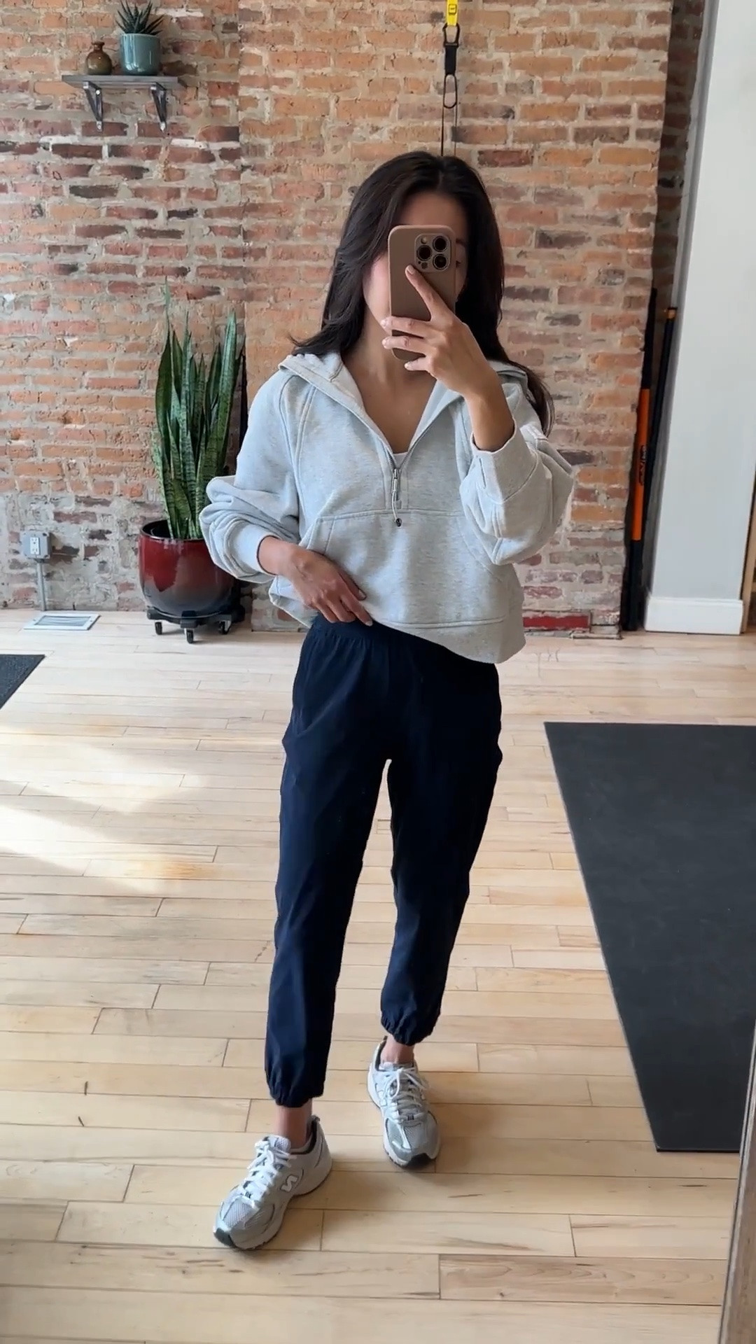 Size info below! Petite friendly joggers in wearing the 23” inseam but it’s pretty short, most petites should be able to do the 25” instead 
• Adapted State High-Rise Cropped Jogger pants in true navy size 2 - I’m 5 feet tall
• lululemon Energy Longline Bra top size 2 
• Scuba Half-Zip Hoodie size xs/s , the current version is called evolve and linked  
• New Balance 530 - a big kids 4 = womens 5.5/6.

Petite friendly gym workout outfit, athleisure, travel outfit, mom style

#LTKPetite #LTKActive #LTKTravel
