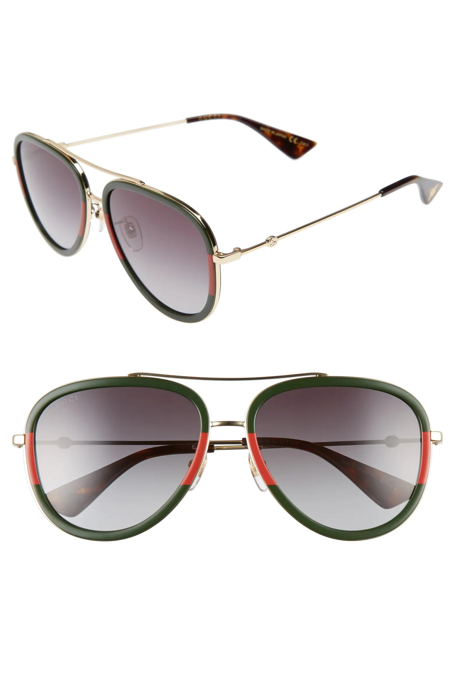 57mm Aviator Sunglasses | Nordstrom