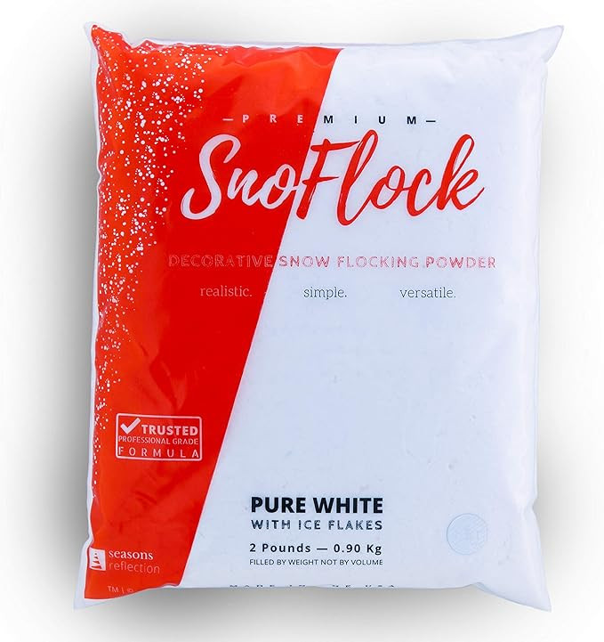 SnoFlock The Original Premium Artificial Decorative Self-Adhesive Snow Flock Powder with IceFlake... | Amazon (US)