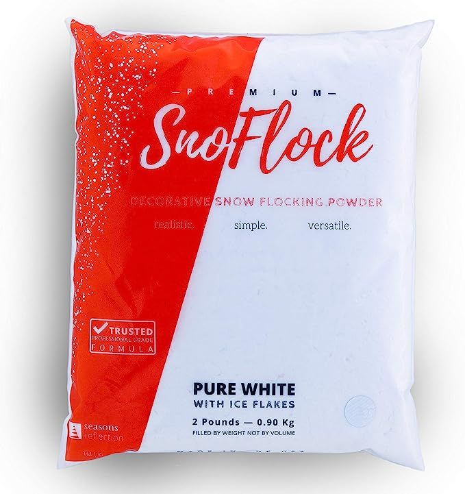 SnoFlock The Original Premium Artificial Decorative Self-Adhesive Snow Flock Powder with IceFlake... | Amazon (US)